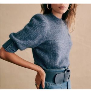 Sézane vintage blue sweater